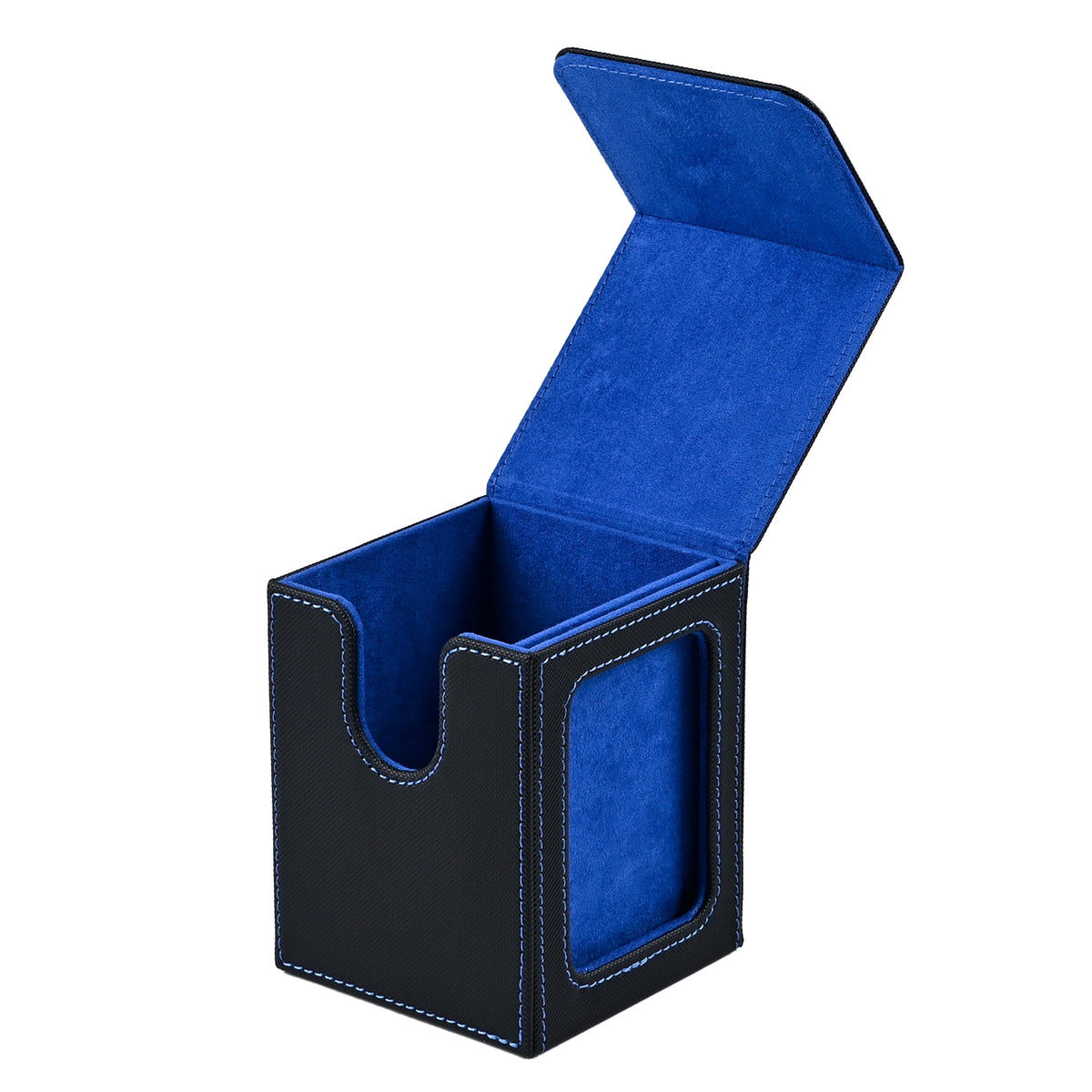 Card Deck Box with Display Window, Hold 120 + Single Sleeved Cards, Magnetic Closure, Suitable for CCG Cards, Magic Game Cards