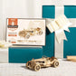 Robotime Classic Car 3D Wooden Puzzle Train Army Jeep Heavy Truck Vintage Car 1:15 Scale Model Building Kits for Kids