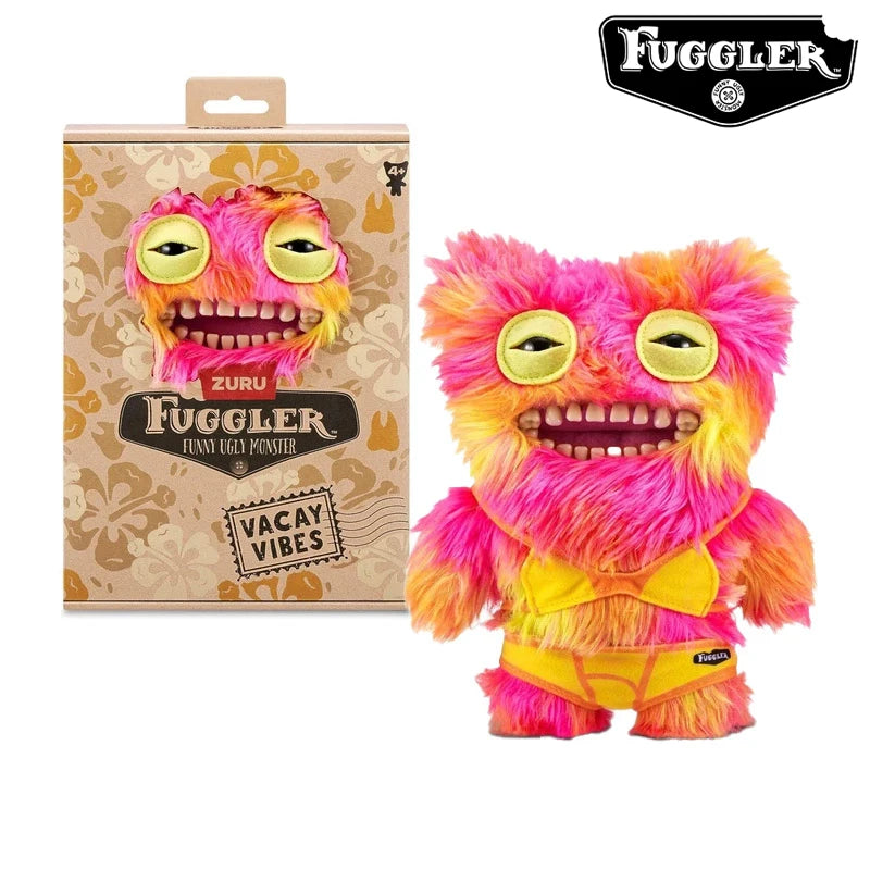 Original Fuggler Ugly Monster Plushies Toys Fuggs Teeths Stuffed Animal Funny Shark Laboratory Misfits Vacay Series Dolls 22CM