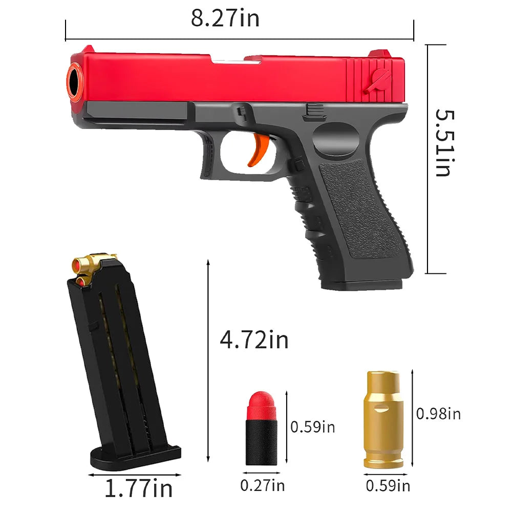 Shell Ejecting Best Pistol Gun Toy For Boy Real Toy Pistol Model Boys Christmas Gift Dropship