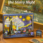 ROKR Starry Night 3D Puzzles ,Mother's Day DIY Wooden Vincent Van Gogh Painting Artwork Craft Kit Building Set ,Home Decor