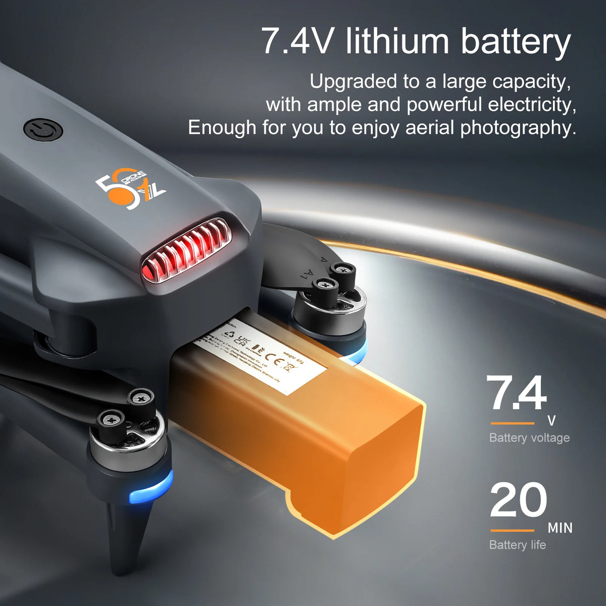 ZNLYRION Drone GPS Foldable YL059 With Large Screen Remote 180 Electric Adjustable Camera All Round Obstacle Avoidance Brushless Motor 5G FPV RC Quadcopter
