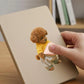 2/3PCS Shiba Inu Teddy Dog Belly Stickers Cute Puppy Wearing Outfit Silicone Self-Adhesive Stress Relief For Home Decor & Phone