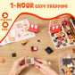 Rolife DIY Miniature House Kit Yum Yum Burgers Super Creator Dollhouse 3D Puzzle Model Building Kit with LEDLight for Desk Decor