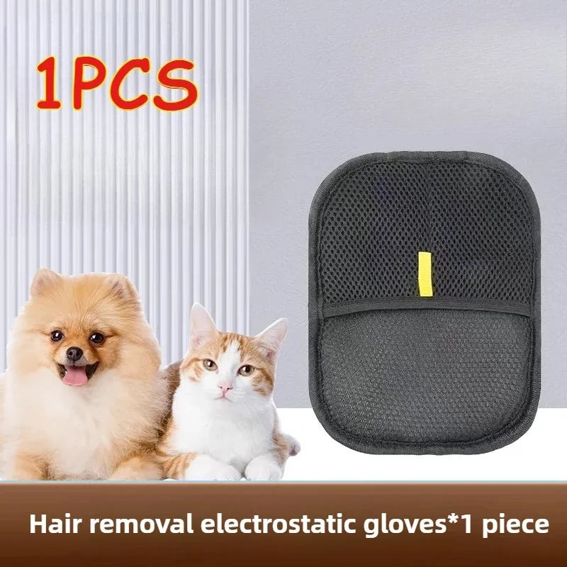 Dog Glove Brush Cat Hair Glove Wool Removal Glove Reusable Pet Hair Remover Grooming Mitt for Shedding Cats and Dogs