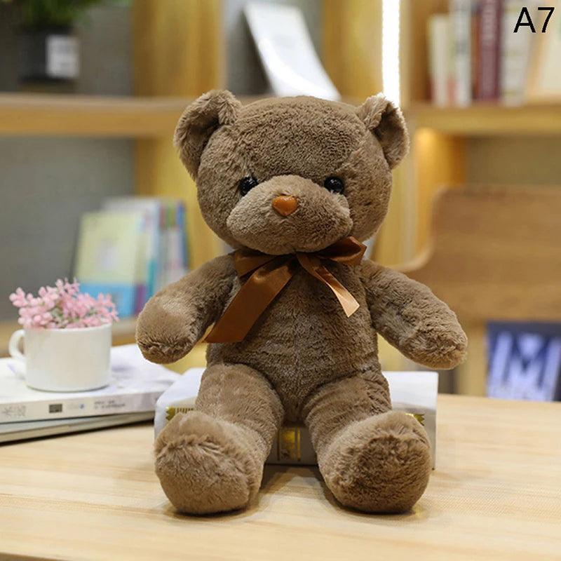 30CM Colorful Bear Plush Animals Toys Doll Soft Stuffed Teddy Bears for Girls Wedding Baby Shower Toy Birthday Gift Child Kids