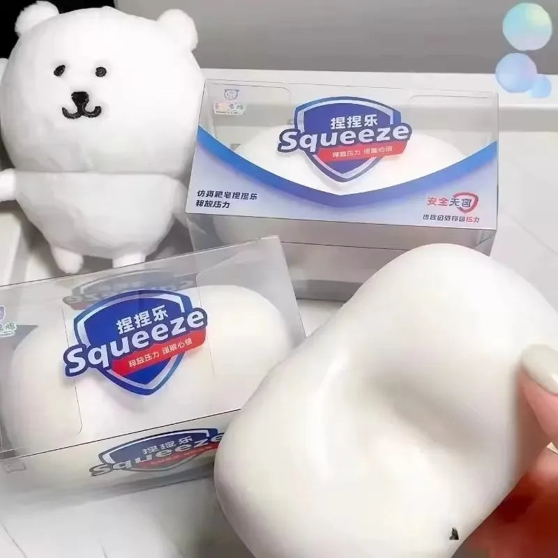 -Crunchy Soap Ball Squishy Stress Ball Filled Soft Squeeze Fidget Toy Anti-Stress Anxiety Relief Hand Decompression Toy