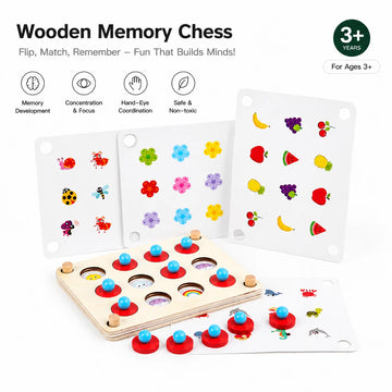 Memory Chess, Children's Educational Toys, Concentration Training, Thinking Logic Development, Montessori Education