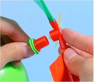 5PCS Propeller Balloon Helicopter DIY Flying Toy With Whistle Outdoor Activity Party Ornament Festival Present