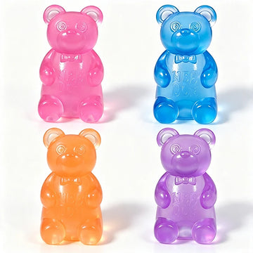 Schylling Transparent Jelly Needoh Gummy Bear Fidget Sensory Toy TPR Non-toxic Relieve Tension Soothe Mood Autism Calming Toy