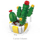 Small Particle Building Block Home Decor Series Flower Potted Plant Toys Set with Permanent Flowers Gift for Plant Arrangements