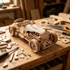 3D Puzzle Model of a Vintage Sports Car, DIY Wooden Model Kit, Creative Gift for Holidays or Birthdays