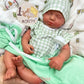20inch Warm Companion Silicone Reborn Doll Fine Realistic Details Soft Full Body Comfort Doll  Can Open Mouth Loulou for Elderly People Living Alone