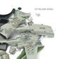 1:72 Scale Ukrainian Air Force Su-25 Frogfoot Attack Aircraft Plastic Snap Assembly Model Kit - Digital Camouflage Military Plan