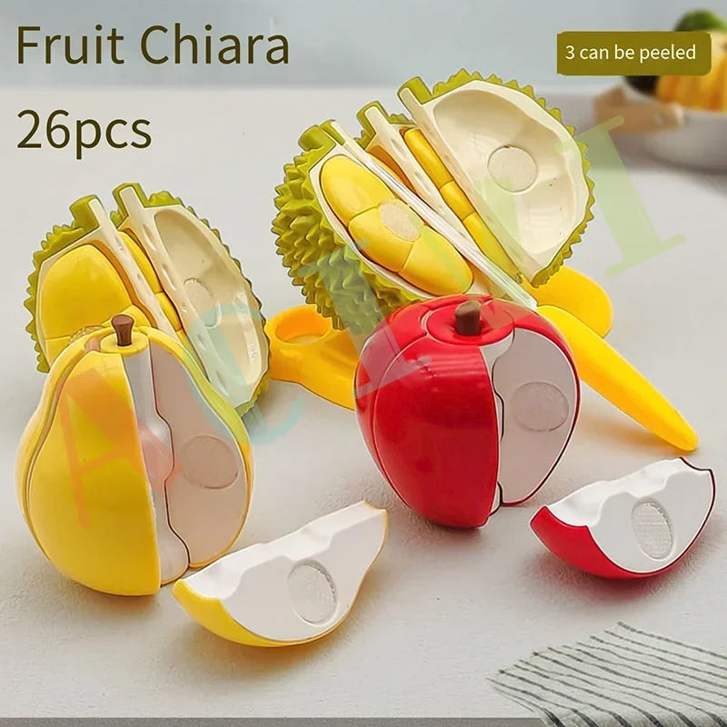 Children Toys Cutting Fruits and Vegetables Set for Kids Pretend Play Simulation Kitchen Toy Montessori Baby Toys for Girls Boys