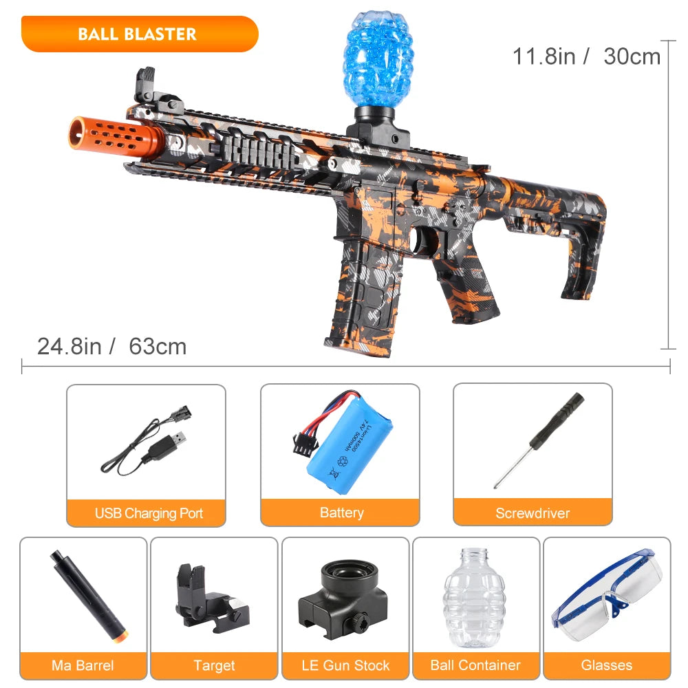 M416 Electric  Blaster Gun Toys, Rechargeable, Automatic Outdoor Toys for Team Activities, Perfect Gift(Bullets Excluded)