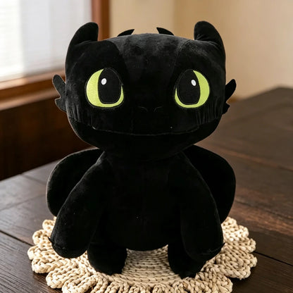 Kawaii Black Dragon Plush Toy Body Pillow Cute Cartoon Stuffed Doll Soft Decorative Body Pillow Sleeping Back Cushion Decor Gift