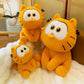 25Cm Cartoon Garfield Plush Toy Kawaii Soft Fill Pillow Doll Creative Room Decoration Plush Stuffed Toys A Gift for A Friend