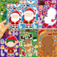 8/16/24 Christmas Puzzle Stickers Create Your Own Santa Claus DIY Make-a-Face Jigsaw Games Children Party Decoration Toy