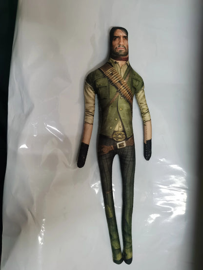 25cm Arthur Morgan & John Marston Poseable Doll, Red Dead Redemption 2 Abstract Collectible Plush Toy Merchandise