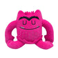 High-quality set of 6 plush toys of emotional little monsters. Colorful cartoon monster soft dolls. Children's festival gifts.
