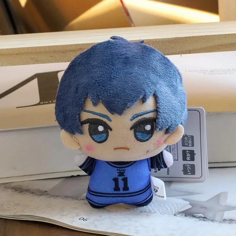 10cm Mini BLUE LOCK Plush Stuffed Doll Seishiro Nagi Isagi Yoichi Chigiri Bachira Meguru Doll Pendant Keychain Toy For Gift