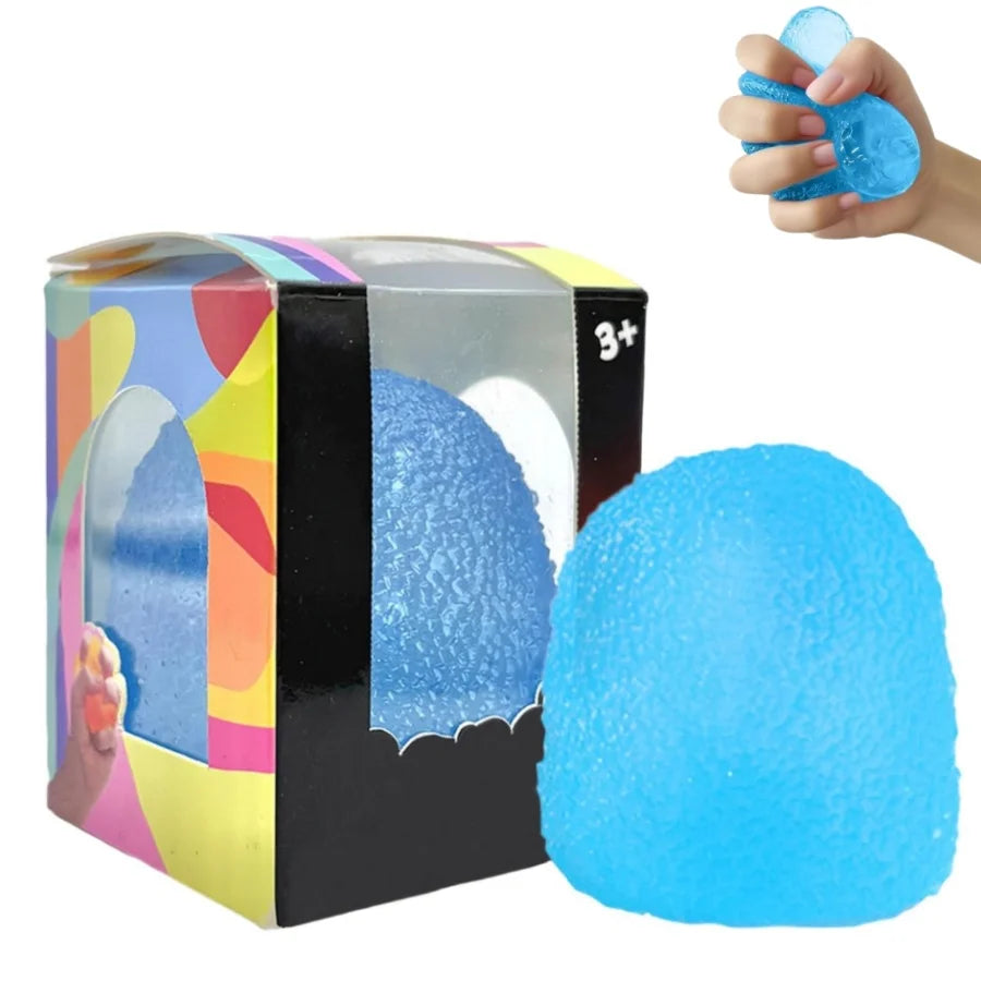 Stress Balls Fidget Toys, Slow Rising Squishies Gumdrop Stress Toys, Stress Relief and Anxiety, Textured Squeeze Toys Gift for Kids Adults Party Classroom Prize Easter Basket Stuffers, Christmas Gift