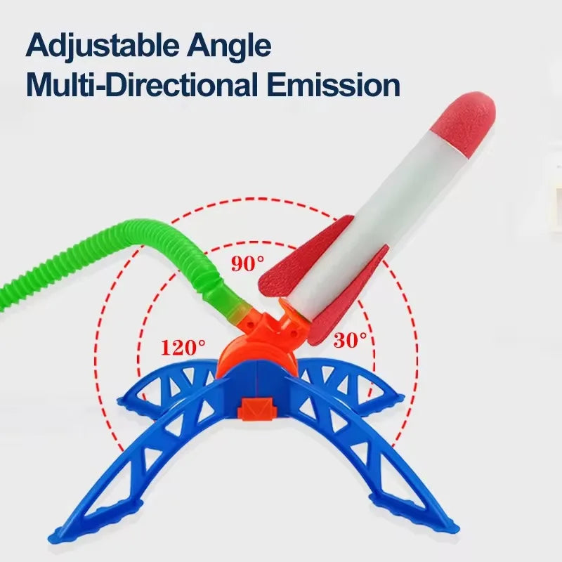 Air Rocket Foot Pump Launcher Outdoor Air Pressing Pedal Soaring Rocket Toy Kids Game Suit Jumping Sport Game Kids Toy Gift