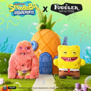 Original Fuggler Ugly Monster Tooth Spongebob Squarepants Plush Toys Stuffed Anime Gift Ugly Monster Plushies 22cm Decor Dolls