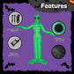 9 FT Tall Alien Halloween Inflatable Decoration Outside Blow Up Alien Inflatable Outdoor Decor with Build-in LEDs for Halloween Yard Lawn Garden Decorations