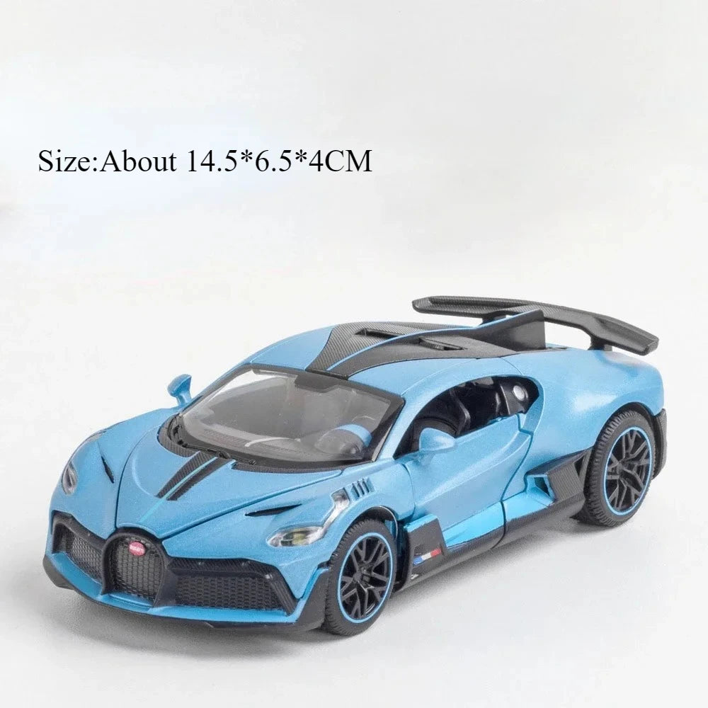 1:32 Tourbillon DIVO Alloy Model Toys Diecast Car Sound Light Pull Back Doors Opened Miniature Vehices for Kids Birthday Present