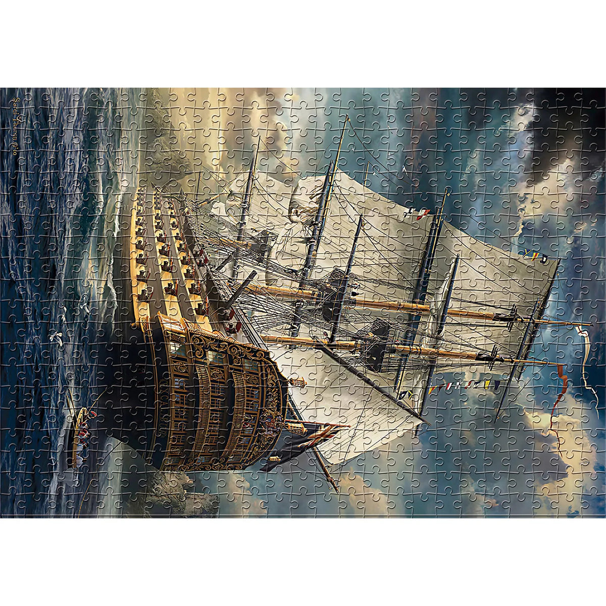 1000 Pieces Sails Set Jigsaw Puzzle Home Decor Adults Puzzle Games Family Fun Floor Puzzles Educational Toys for Kids