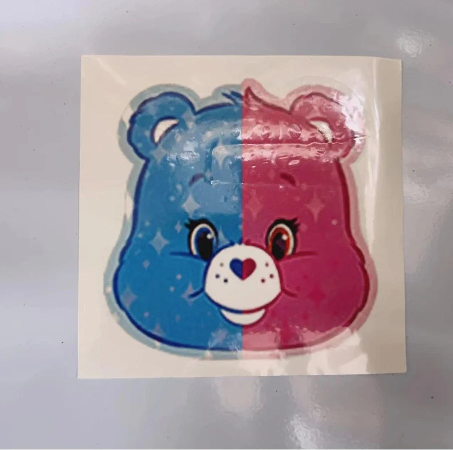 Kawaii 10Pcs Large Size Cartoon Animation Care Bears Children's Durable Waterproof Tattoo Stickers