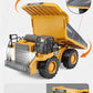 ZWN 2.4G Remote Control Excavator Dump Truck RC Model Car Toy Professional Alloy Plastic Simulation Construction Vehicle for Kid