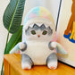 Funny Shark Cat Transformed Cat Doll Plush Toy for Kids, Kawaii Girl Rag Doll, Children's Pillow, Creative Gift, New Product