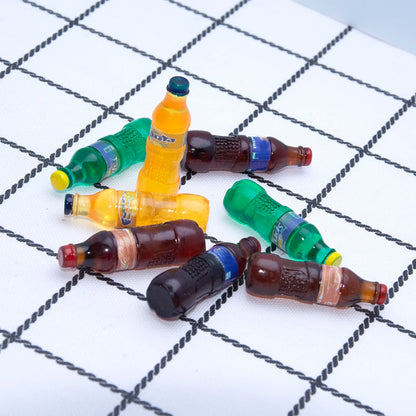 Dollhouse Miniature Sparkling water Drink Bottles Pretend Play Kitchen Game Party Toys