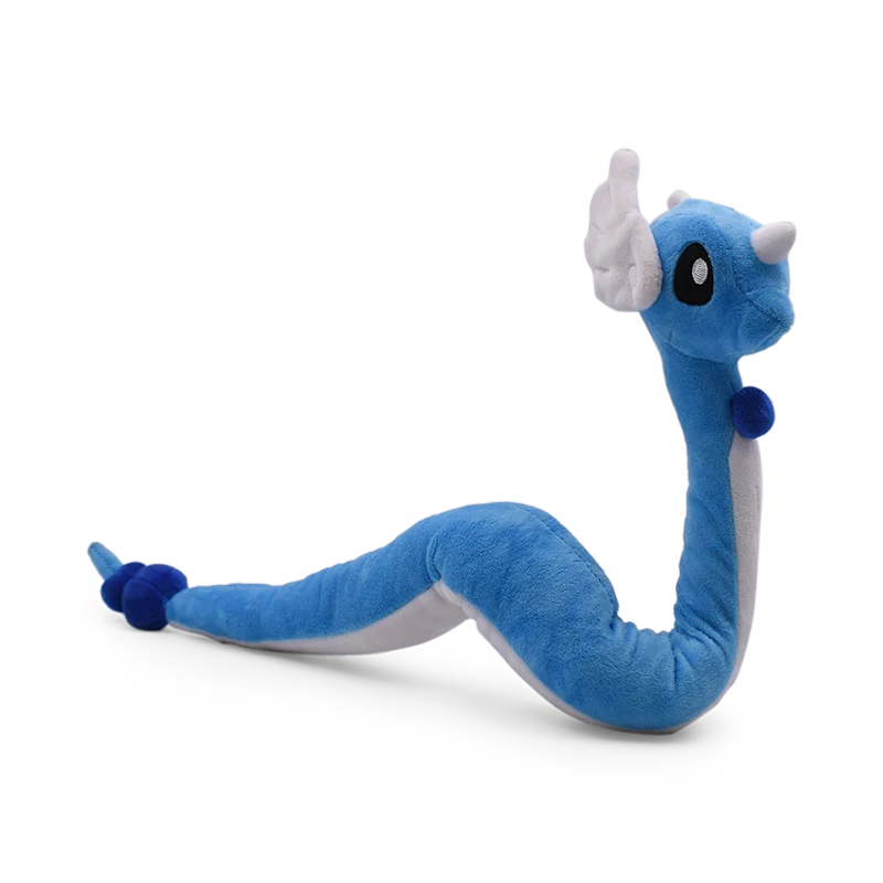 Dragonair Plush Toys Cute Blue Pink Dragonair Soft Anime Stuffed Peluche Cartoon Plushies Dolls Kids Christmas Gifts Ornament