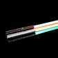 Metal Handle RGB Cosplay Double-edged Lightsaber Sword 16 Colors Change LED Switchable Sound And Light For Boys Girls Gift