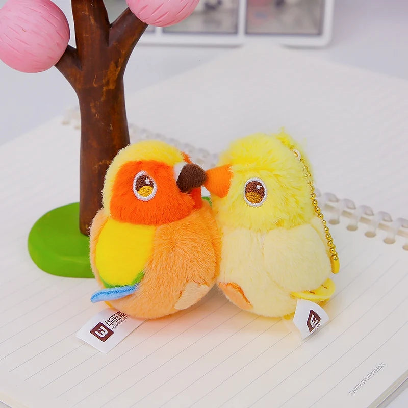 Genuine Licensed Love Parrot Creative Pendant Magnetic Pendant Plush Keychain Couple Style Girls' Backpack Decoration Love Gift