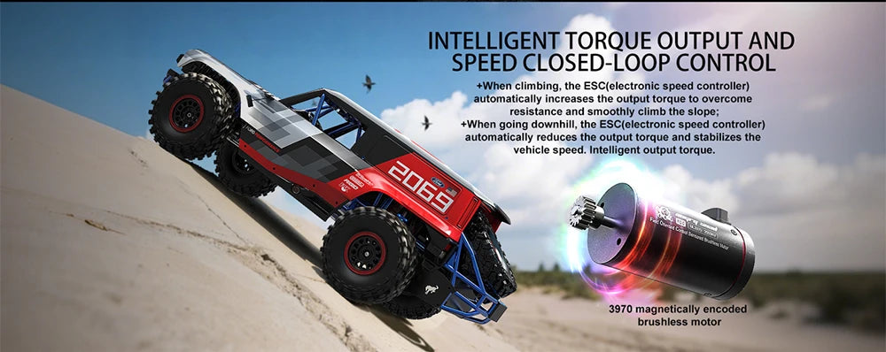 HYPER GO MJX H8P 1/8 4WD 3S Brushless Off Road Climbing Vehicle RC Remote Control Model Car Off-Road Children's Toys