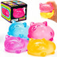 Gummy Kitty & Sugar Ball Designs, Anxiety Relief & Focus Toy, Maltose Filled Squeeze Cat Toys for Sensory Play, Sensory Fidget Toys for Adults, Kids, Christmas Gift, Slow Rising Squishy Stress Ball