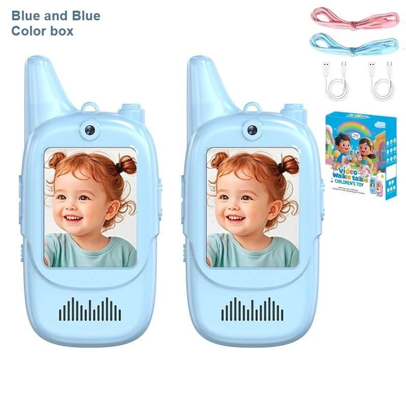 2PCS Children's Video Intercom USB Charging Indoor and Outdoor High Definition Intercom Children's Toys Birthday Gifts Ages 3-12