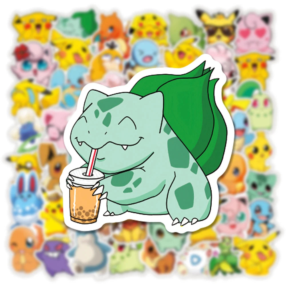 10/30/50pcs Cute Pokemon Anime Graffiti Stickers Pikachu Jigglypuff Sticker DIY Phone Bike Laptop Suitcase Funny Cartoon Sticker