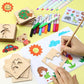 20pcs Montessori Kids Drawing Toys Wooden DIY Painting Stencils Template Craft Toys Puzzle Educational Toys for Kids Gifts