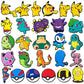Hot 9-47pcs Pocket Monster Shoes Charms PVC Cartoon Shoe Decoration Accessories Clog Sandals Buckle Friends Gift Fast Delievery