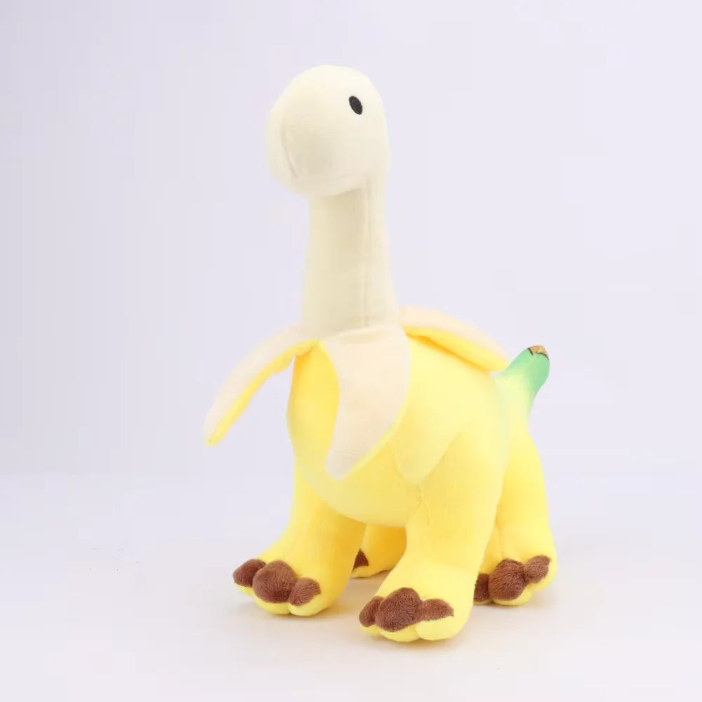28CM Cute Peeled Banana Brontosaurus Plush Toys Soft Stuffed Dragon Animals Gift for Kids Birthday Gift Home Decor