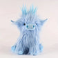 30cm Simulation Kyloe Cream Highland Cow Animal Plush Doll Soft Stuffed Highland Cow Cattlle Plushie Gift for Kids Boys Girls