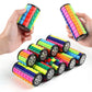 Color 3D Rotating Magic Cube Puzzle Color Tower Stress Relief Novel Magic Cube Children's Puzzle Toy Montessori Toy Gift