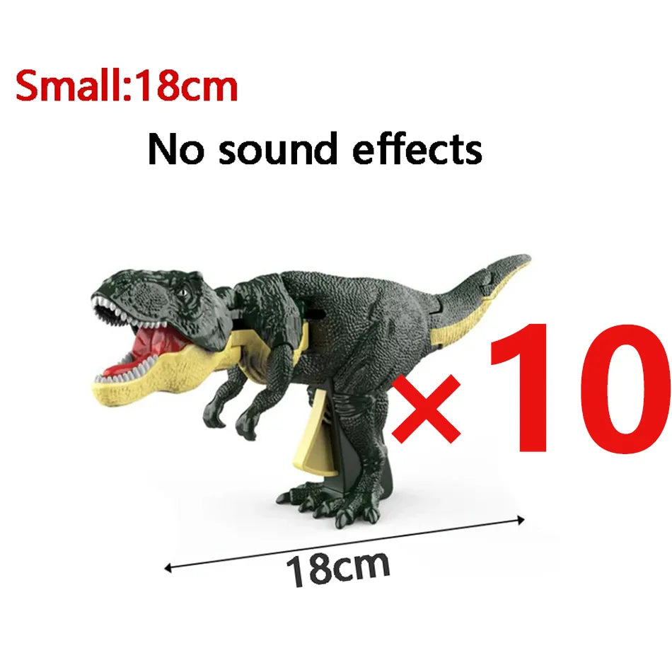 Press Bite Roaring Dinosaur Toy, Electronic T-Rex with Shaking Head & Sound Effects, Interactive Tyrannosaurus Rex Gift for Kids