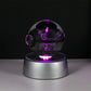 Pokemon 3D Crystal Ball Pikachu Gengar Eevee Mewtwo Anime Game Pokeball Led Night Light Base Kids Birthday Gift Home Decoration